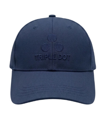 Unisex Navy Blue Polyester Cap