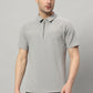 Zipper Grey Polo T Shirt