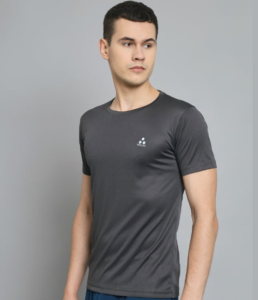 Light Grey Performance Men Active T-shirt - Triple Dot Clothings