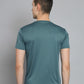 Mens Round Neck Half Sleeve Solid Dry Fit Tshirt - Triple Dot Clothings