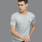 "Athletic fit men's sport t-shirt in white, suitable for workouts and active wear."