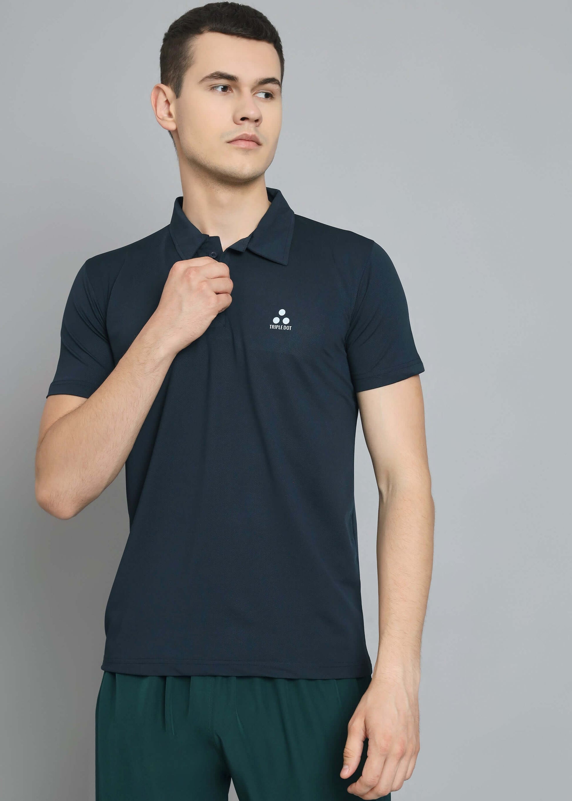 "Men solid polo t shirt"