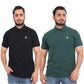 Men's Polo T-Shirt Regular Fit Polycotton Half Sleeve Soild Casual T-Shirt Combo Pack of 2