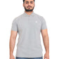 Men's Solid Polo Neck T-shirt in Grey