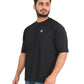 Men's Oversized T-Shirt Plain Black Drop Shoulder T shirt for Men - Triple Dot Clothings