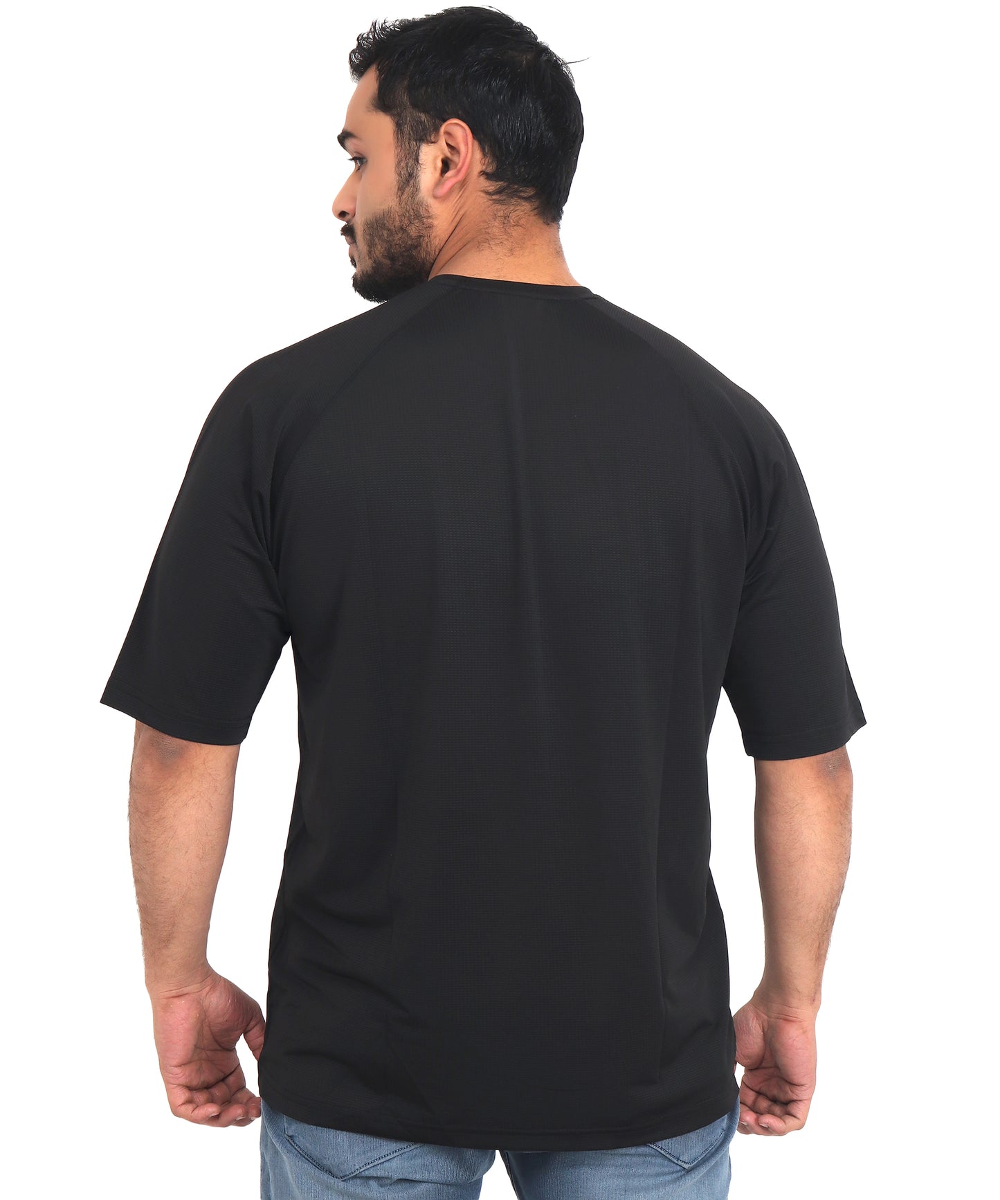 Men's Oversized T-Shirt Plain Black Drop Shoulder T shirt for Men - Triple Dot Clothings