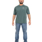 Triple Dot Green Dri Fit Polyester Drop Shoulder Sports T shirt for Men - Triple Dot Clothings