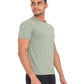 Triple Dot Green Strip Pattern Dri Fit Polyester T shirt for Men - Triple Dot Clothings