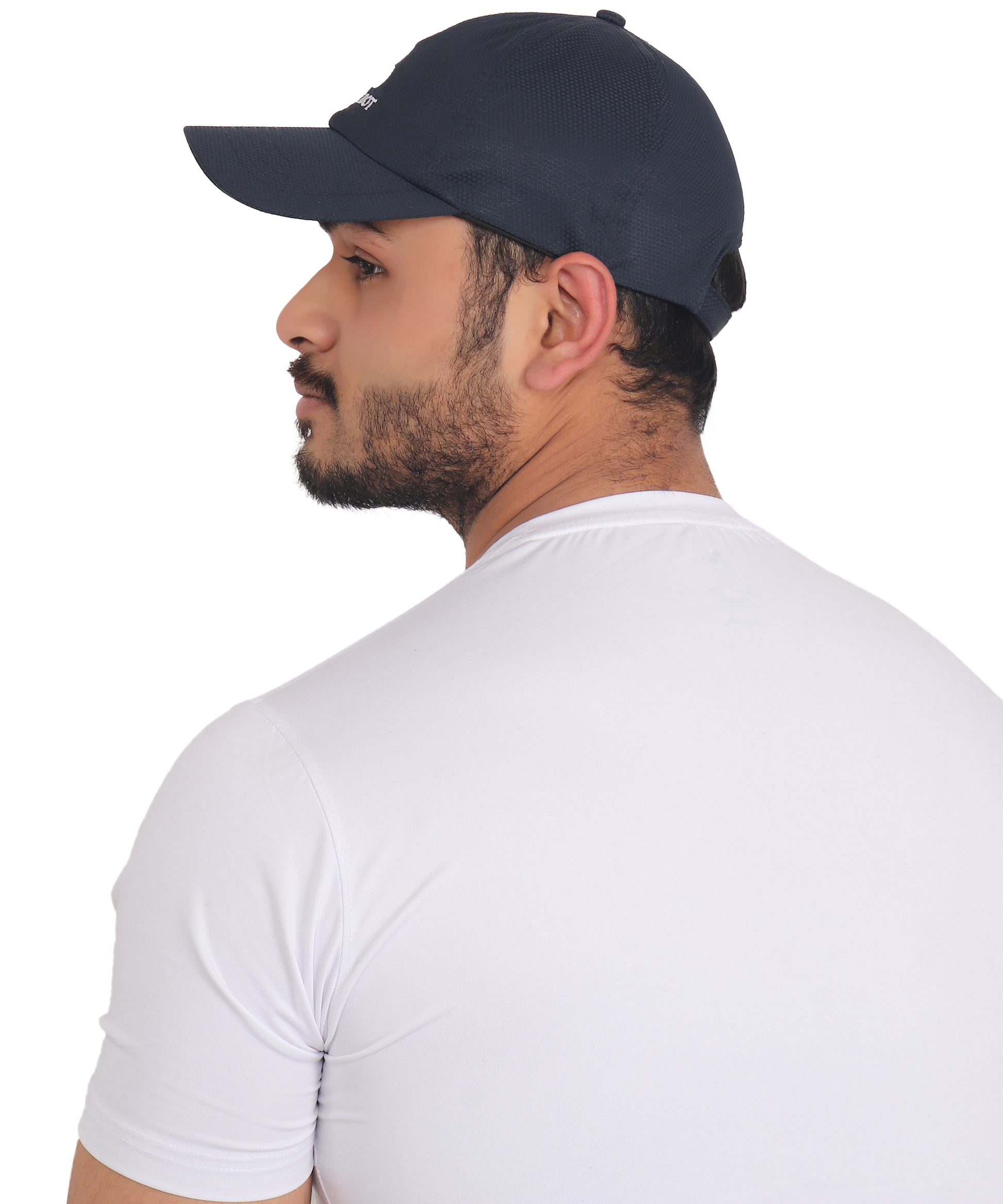 Triple Dot Navy Blue Polyester Sports Cap for Men - Triple Dot Clothings