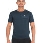 Triple Dot Navy Blue Strip Pattern Dri Fit Polyester T shirt for Men - Triple Dot Clothings