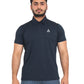 Triple Dot Polyester Navy Blue Polo Neck Premium T shirt for Men - Triple Dot Clothings